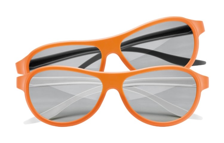 LG AG-F310DP Dual Play CINEMA 3D Bril | passieve 3D technologie | Oranje design | Batterijloos | Comfortabel | Geen last van flikkering | Full HD 1080p, AG-F310DP-dual-play