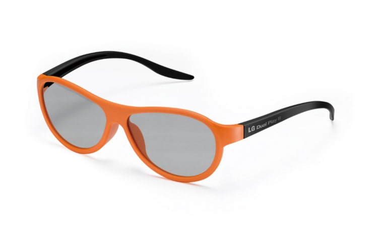 LG AG-F310DP Dual Play CINEMA 3D Bril | passieve 3D technologie | Oranje design | Batterijloos | Comfortabel | Geen last van flikkering | Full HD 1080p, AG-F310DP-dual-play