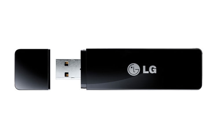 LG Sluit je LG multimedia televisie aan op je draadloze thuis netwerk met behulp van deze Wi-Fi Dongle., AN-WF100