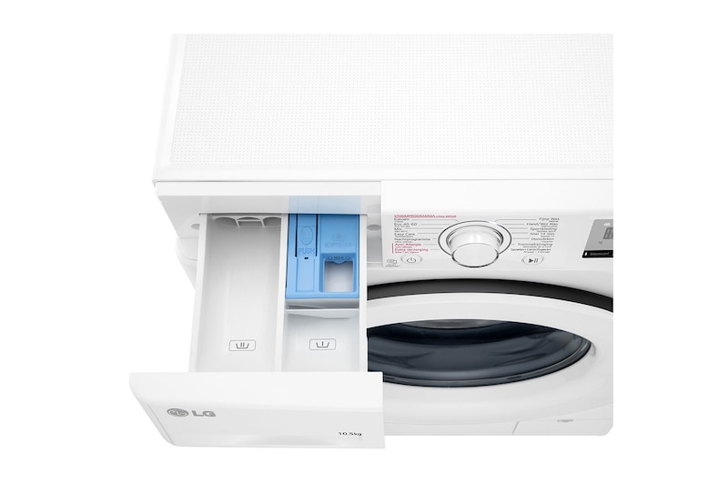 LG Slimme AI DD™ motor herkent je kleding | B | 10.5 kg | Hygiënisch wassen met stoom | Beste zorg met 6 Motion, F4WV310S3E