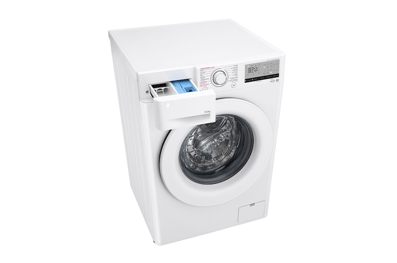 LG Slimme AI DD™ motor herkent je kleding | B | 10.5 kg | Hygiënisch wassen met stoom | Beste zorg met 6 Motion, F4WV310S3E