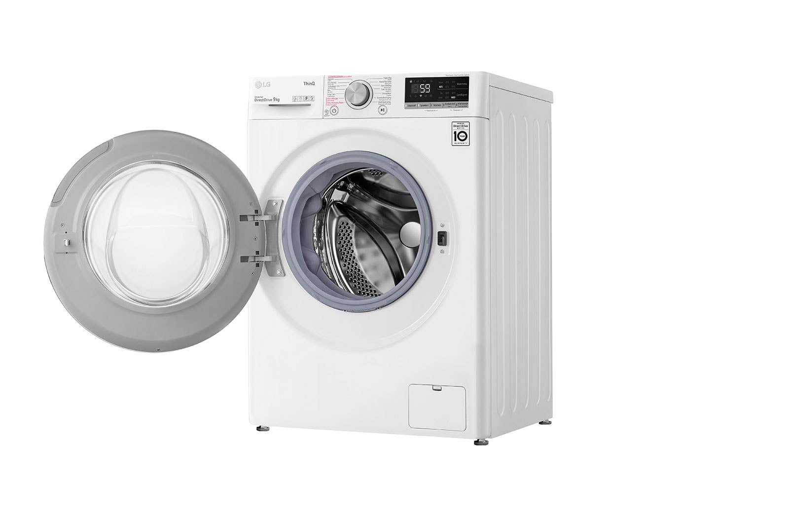 LG Slimme AI DD™ motor herkent je kleding | A | 9 kg | TurboWash™ 59 | Hygiënisch wassen met stoom, F4WV509S1H