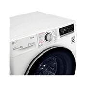 LG Slimme AI DD™ motor herkent je kleding | A | 9 kg | TurboWash™ 59 | Hygiënisch wassen met stoom, F4WV509S1H