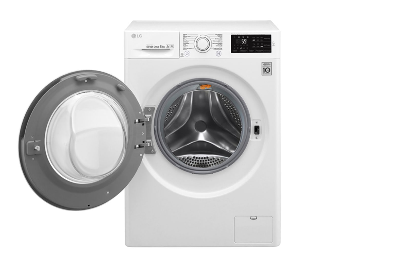 LG Slimme AI DD motor™ herkent je kleding | D | 8kg Wassen | Beste zorg met 6 Motion | 10 jaar garantie op de AI Direct Drive motor, FH4J5TN8E