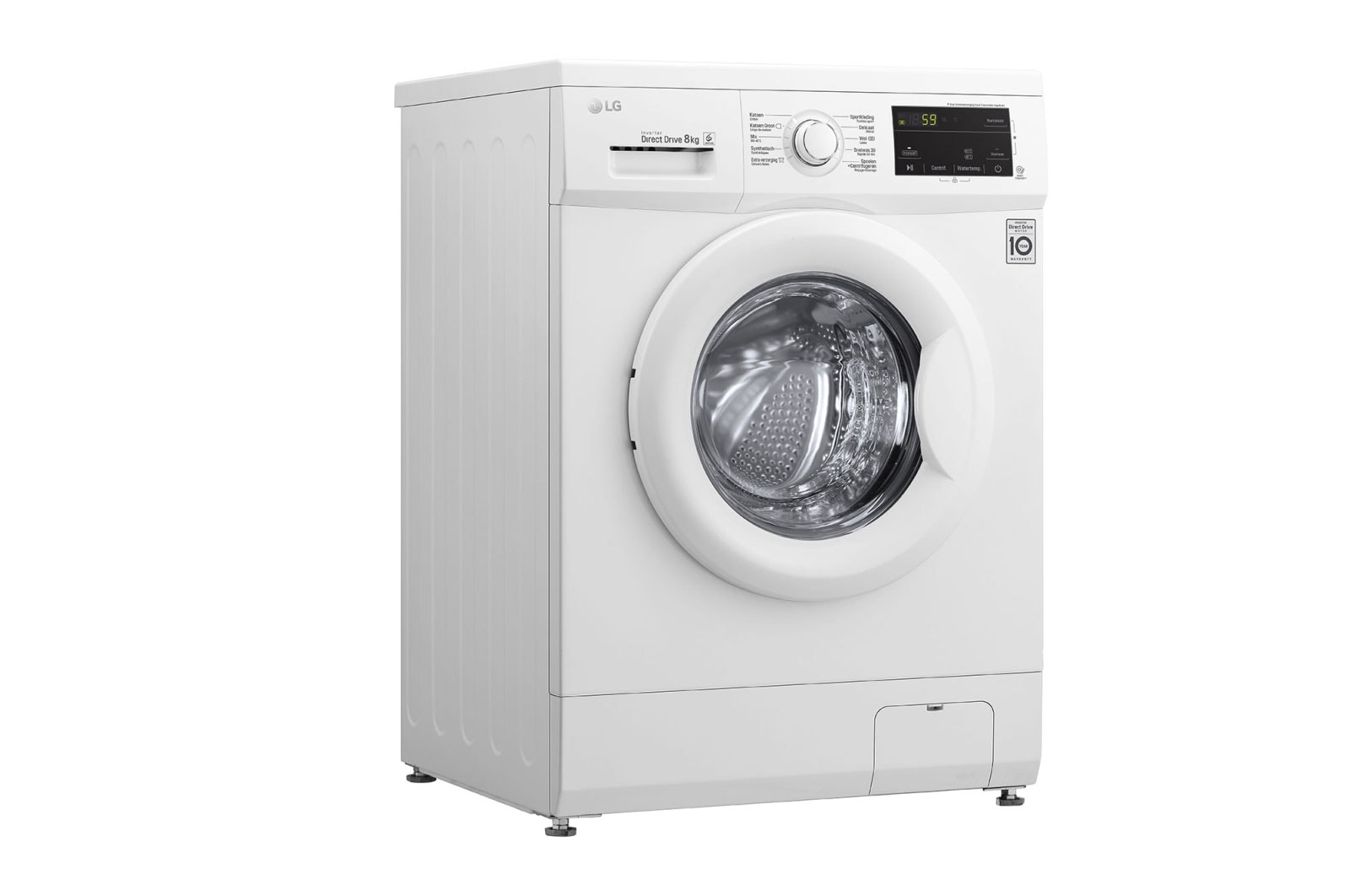 LG Zuinig en betrouwbaar met de duurzame Direct Drive motor | D | 8 kg | Beste zorg met 6 Motion | 10 jaar garantie op de Direct Drive motor, GC3M108N3