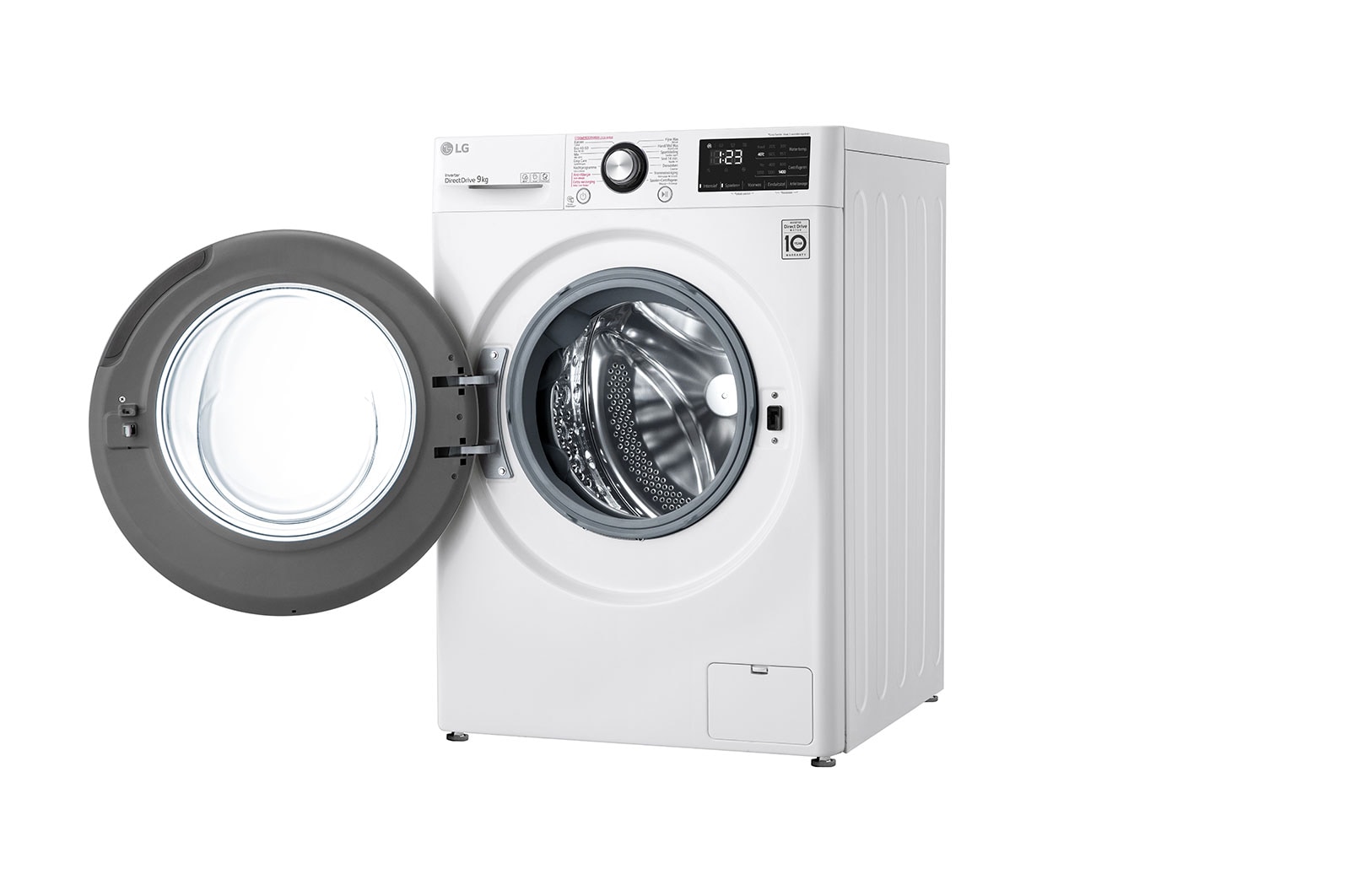 LG Slimme AI DD™ motor herkent je kleding | A | 9 kg | Hygiënisch wassen met stoom | Beste zorg met 6 Motion, GC3V409N5