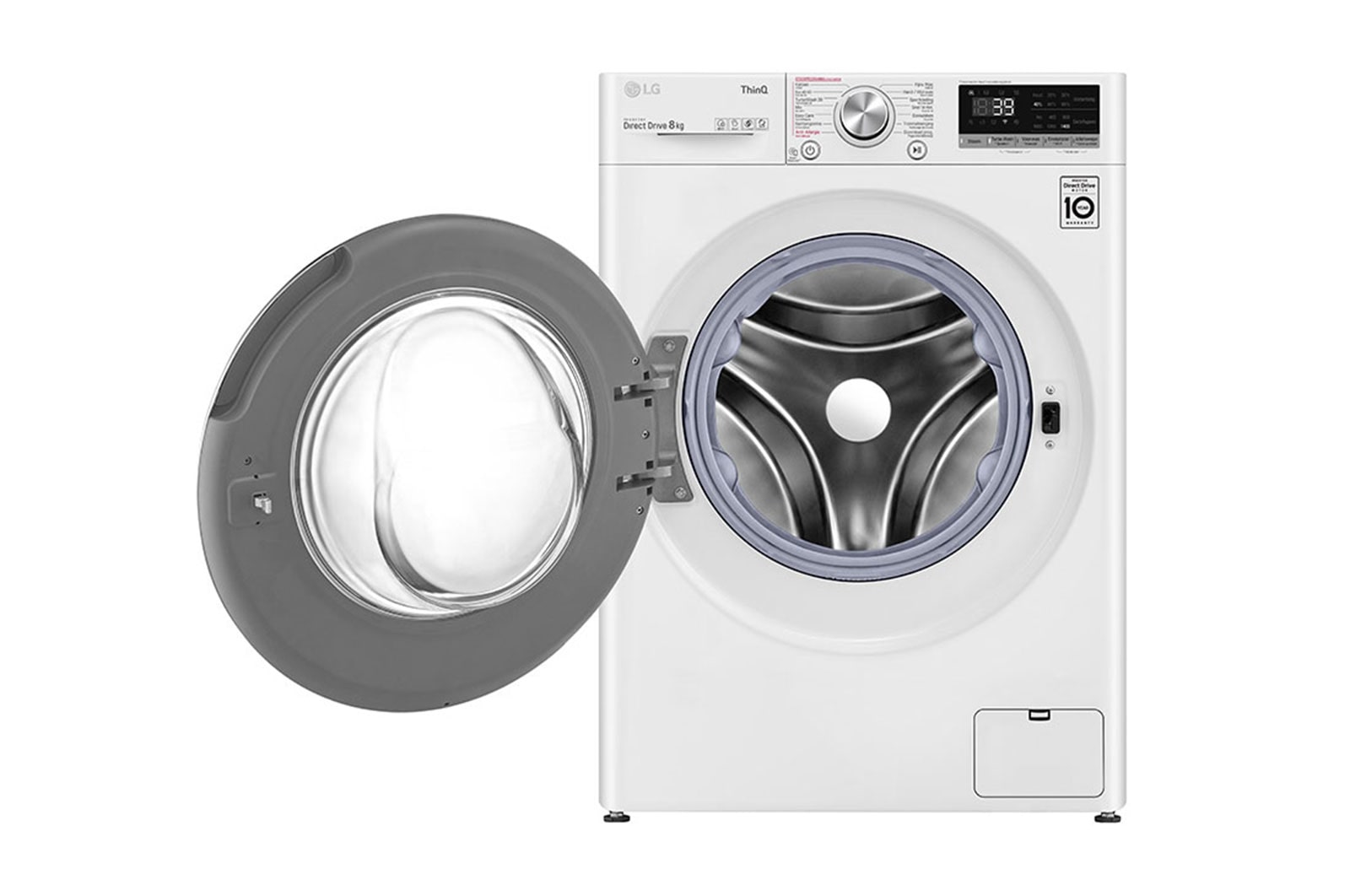 LG 8 kg Wasmachine - Wit. TurboWash™ | 360˚ AI | DD™ Steam™, GC3V708S2