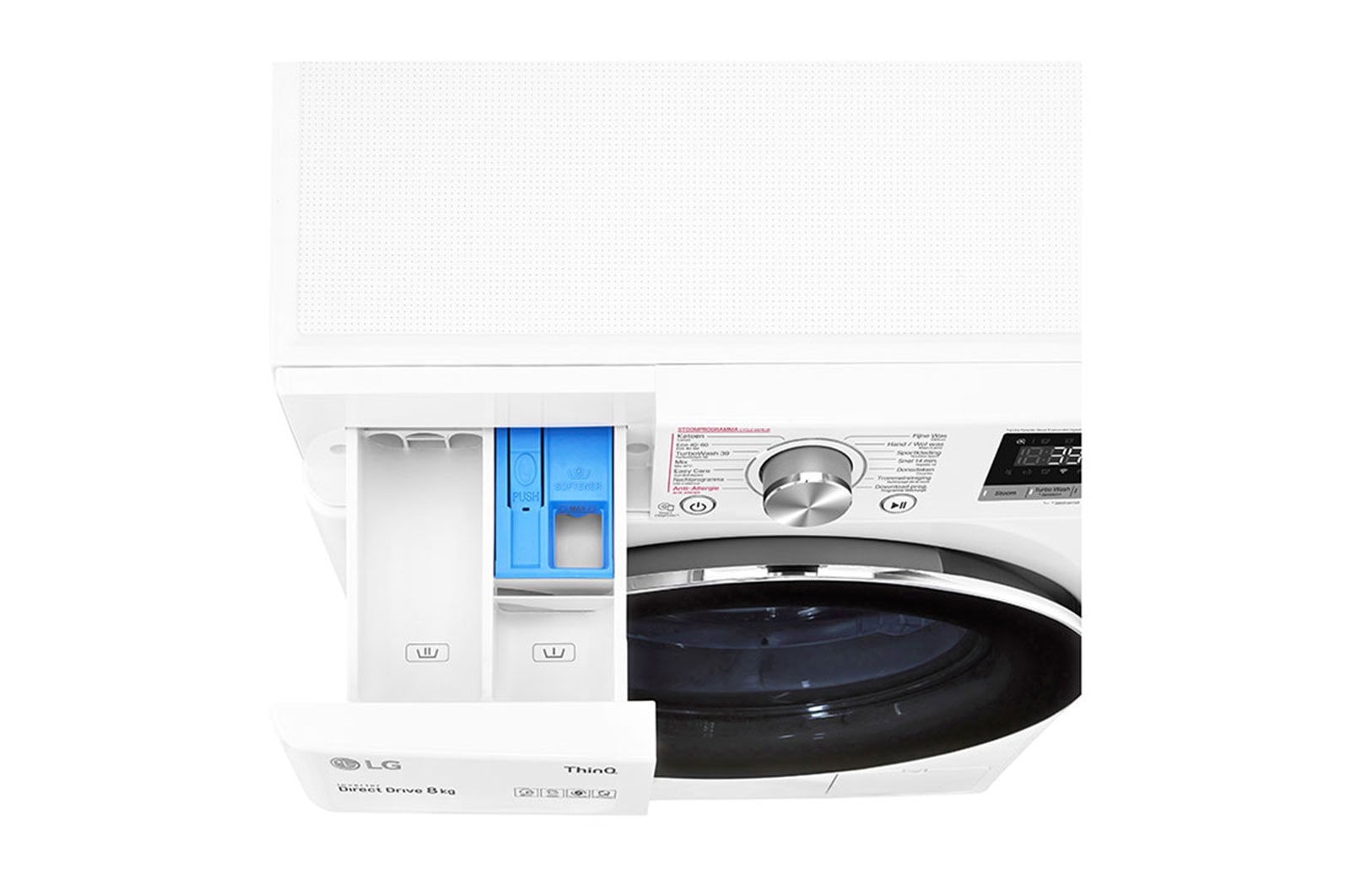 LG 8 kg Wasmachine - Wit. TurboWash™ | 360˚ AI | DD™ Steam™, GC3V708S2