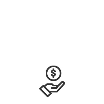Kostenbesparing pictogram.