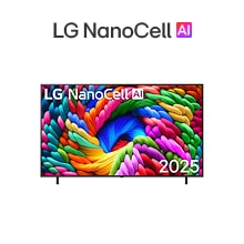 Vooraanzicht van het LG NanoCell AI-product