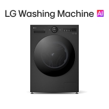 Vooraanzicht van het LG AI-wasmachineproduct
