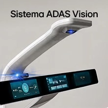 Zijaanzicht van het ADAS-visionsysteemproduct