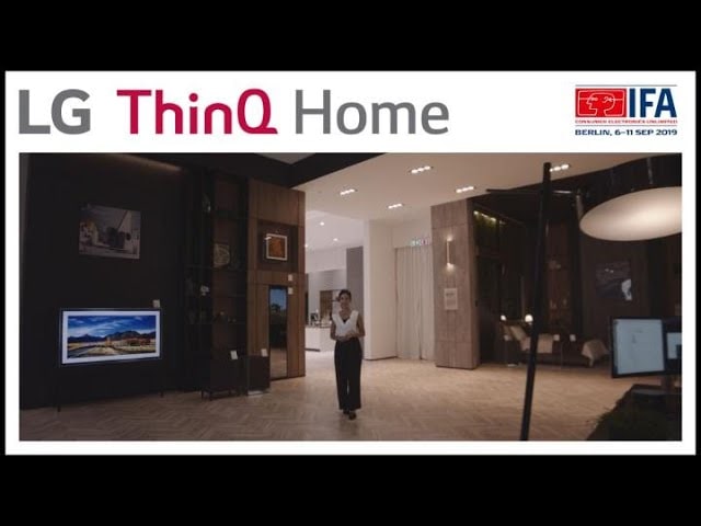 LG at IFA 2019 - LG ThinQ Home "Home Office & Home Cinema / Styling Room & Laundry Lounge"