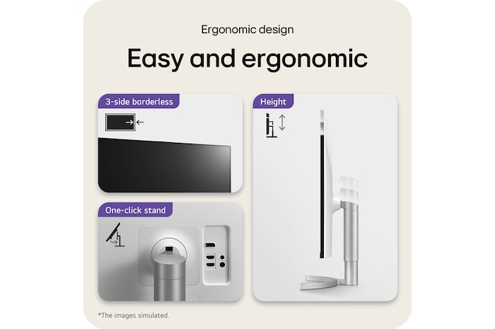 LG 31.5" UHD 4K (3840x2160) HDR IPS Monitor, 32UN650K-W