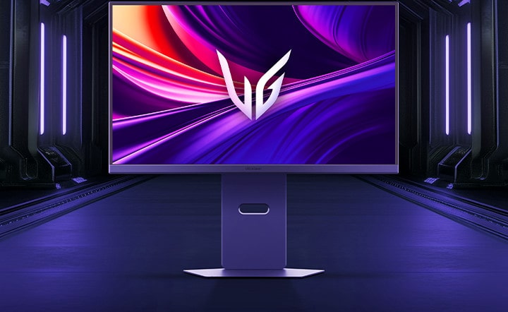 Voorkant van de UltraGear™ 27G850a gamingmonitor.