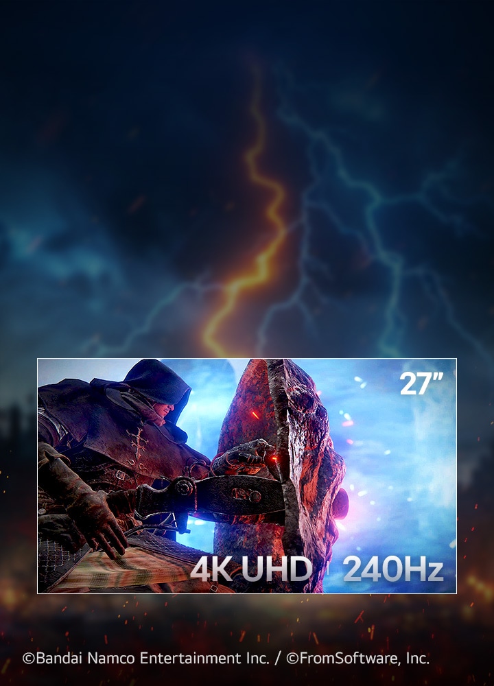 27 inch gamingmonitor met 4K-resolutie en snelheid van 240Hz.