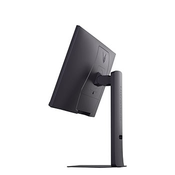 side view of a tilted monitor