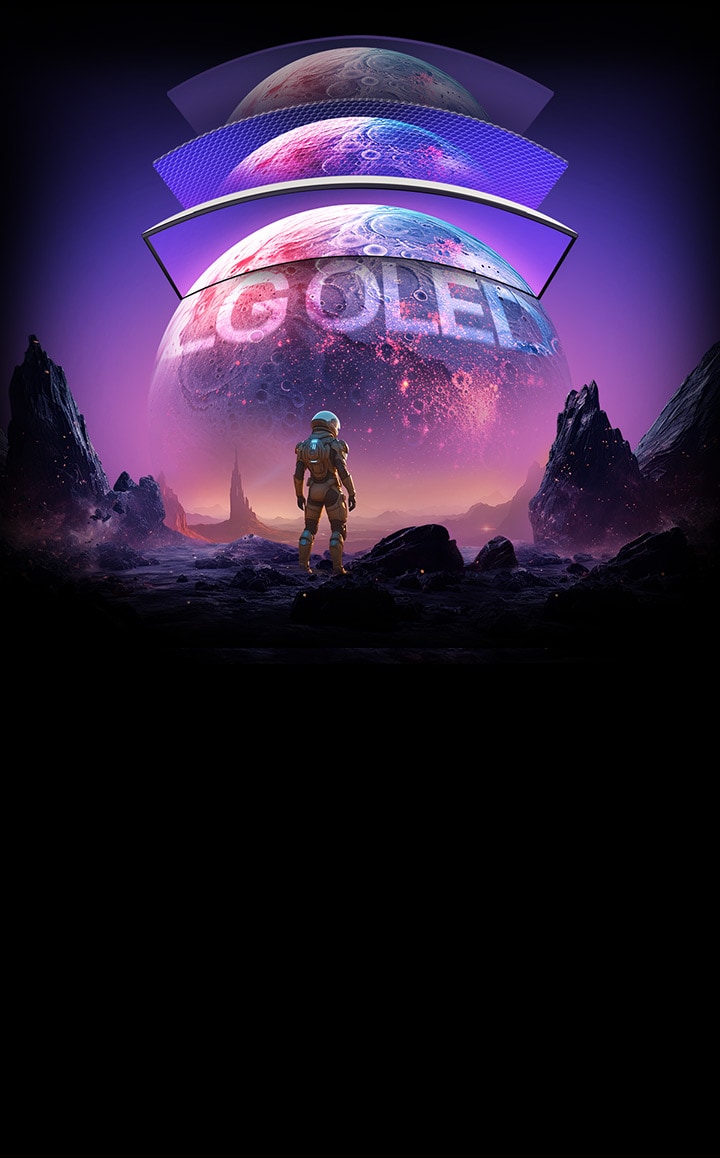 Planetaire beelden verschijnen helderder en duidelijker op LG OLED-monitoren.