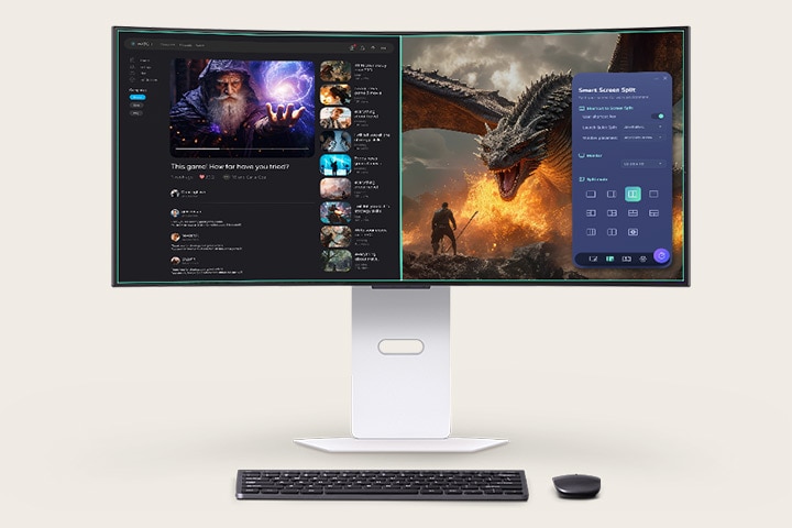 This animated video shows how the LG Switch app optimizes the monitor for both gaming and everyday life.