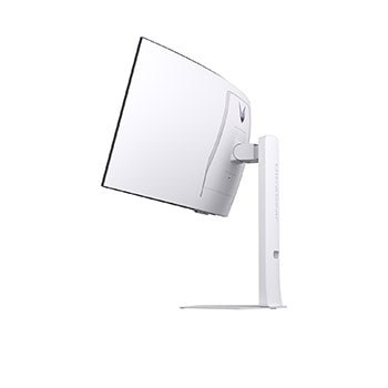 side view of a tilted monitor