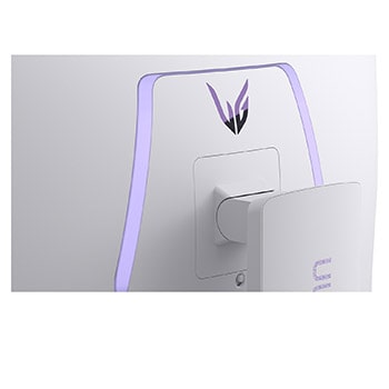 close-up view of the rear emblem lights on