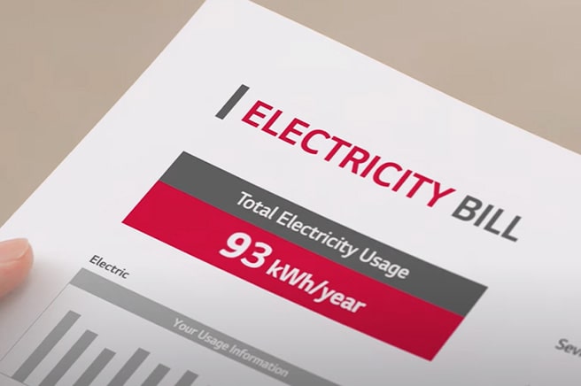 Dit is een afbeelding met een energierekening.