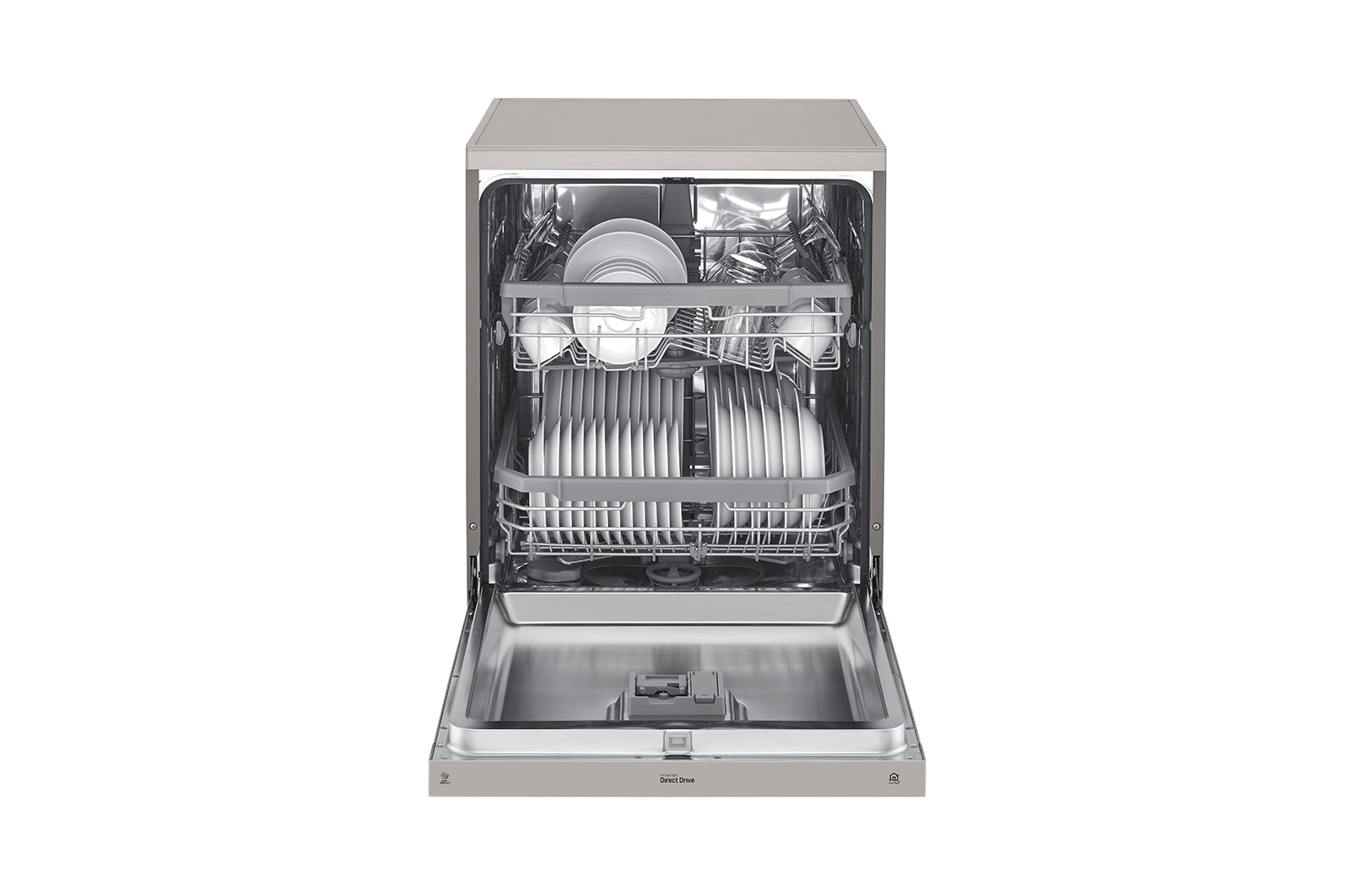 LG 14 Place QuadWash® Dishwasher in Platinum Steel Finish, XD4B14PS