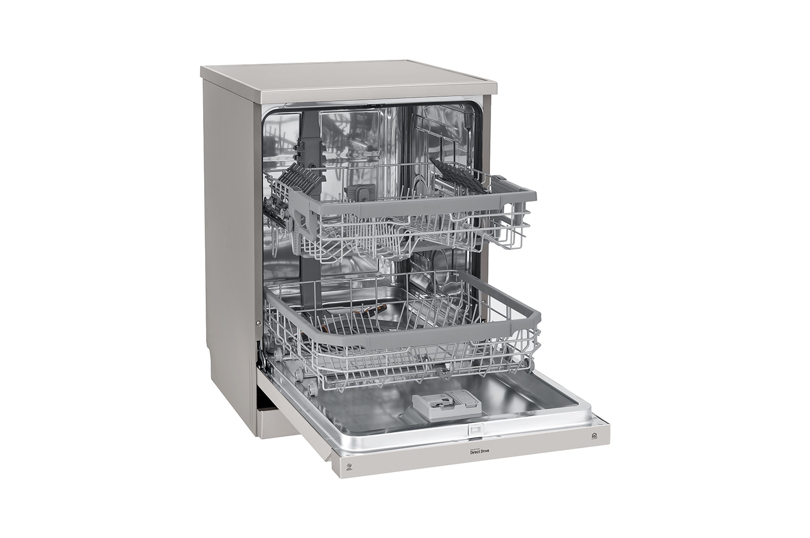 LG 14 Place QuadWash® Dishwasher in Platinum Steel Finish, XD4B14PS