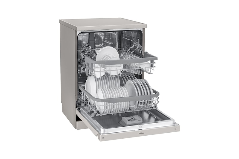 LG 14 Place QuadWash® Dishwasher in Platinum Steel Finish, XD4B14PS