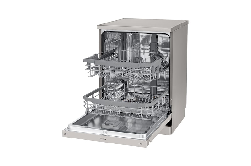 LG 14 Place QuadWash® Dishwasher in Platinum Steel Finish, XD4B14PS