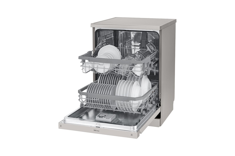 LG 14 Place QuadWash® Dishwasher in Platinum Steel Finish, XD4B14PS
