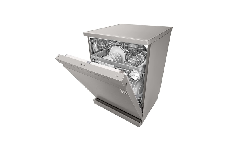 LG 14 Place QuadWash® Dishwasher in Platinum Steel Finish, XD4B14PS