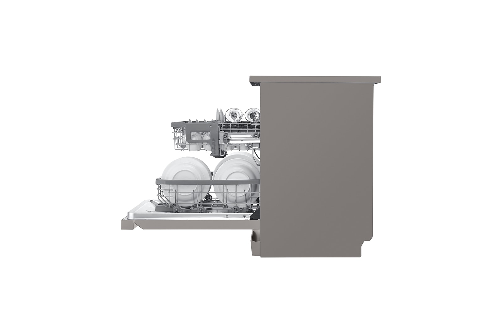 LG 14 Place QuadWash® Dishwasher in Platinum Steel Finish, XD4B14PS