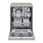 LG 14 Place QuadWash® Dishwasher in Platinum Steel Finish with TrueSteam®, XD4B24PS