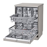 LG 14 Place QuadWash® Dishwasher in Platinum Steel Finish with TrueSteam®, XD4B24PS