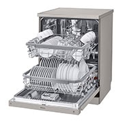 LG 14 Place QuadWash® Dishwasher in Platinum Steel Finish with TrueSteam®, XD4B24PS