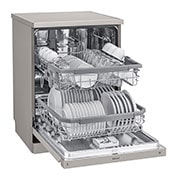 LG 14 Place QuadWash® Dishwasher in Platinum Steel Finish with TrueSteam®, XD4B24PS