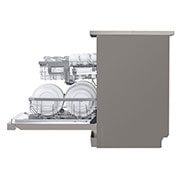 LG 14 Place QuadWash® Dishwasher in Platinum Steel Finish with TrueSteam®, XD4B24PS