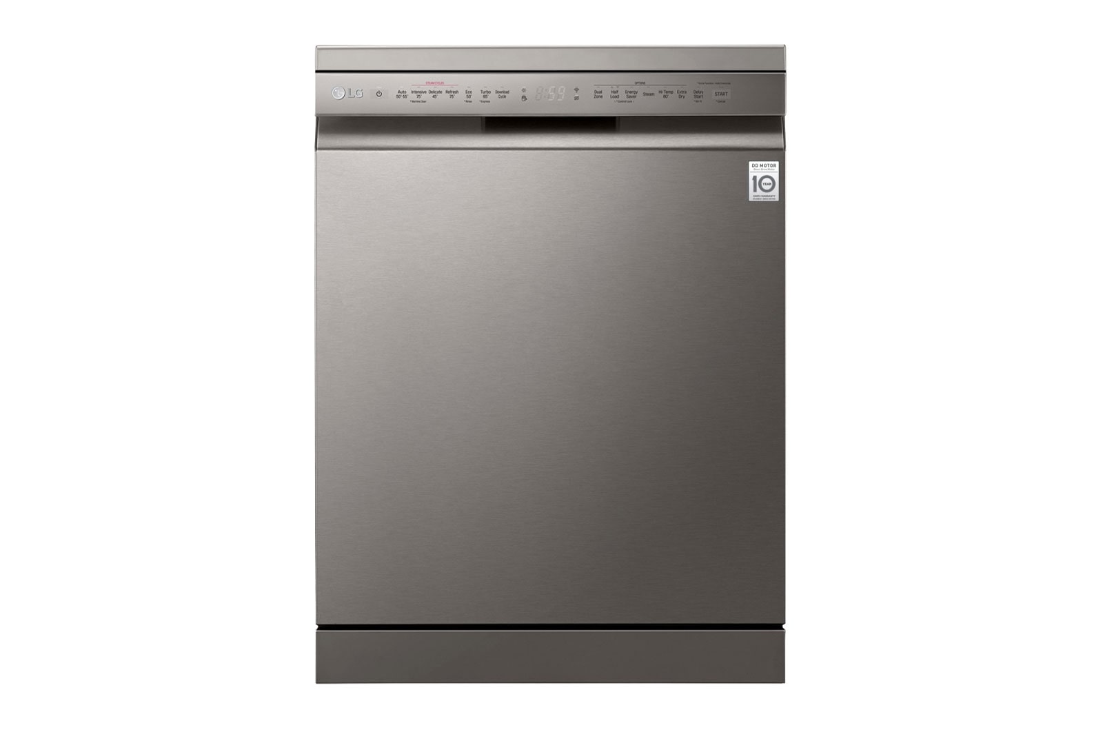 LG 14 Place QuadWash® Dishwasher in Platinum Steel Finish with TrueSteam®, XD4B24PS