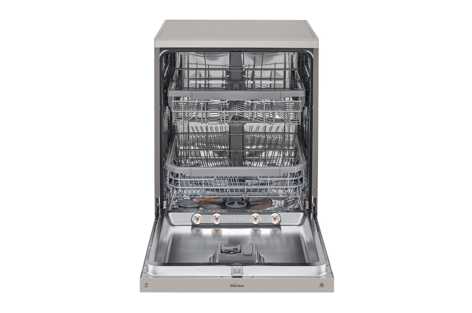 LG 14 Place QuadWash® Dishwasher in Platinum Steel Finish with TrueSteam®, XD4B24PS