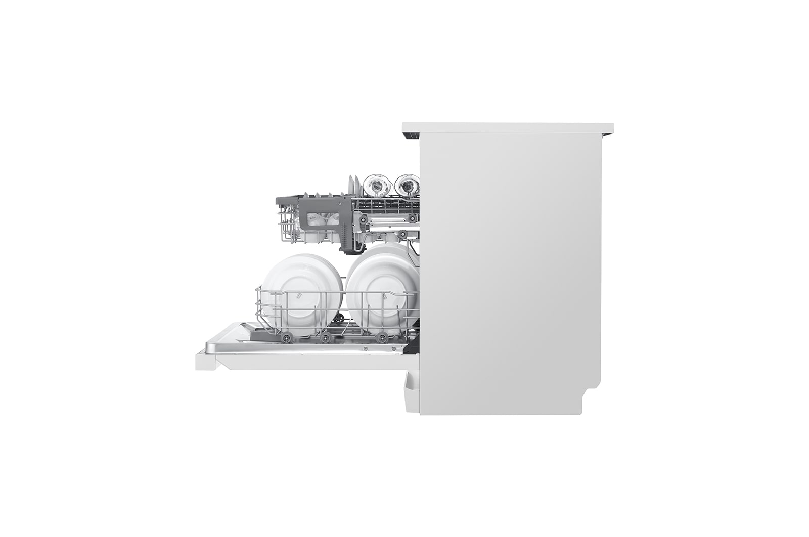 LG 14 Place QuadWash® Dishwasher in White Finish, XD5B14WH