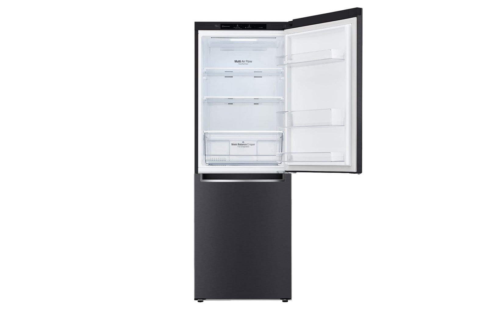 LG 306L Bottom Mount Fridge with Door Cooling in Matte Black Finish, GB-335MBL