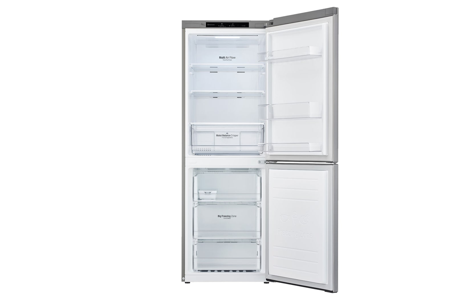 LG 306L Bottom Mount Fridge - Stainless Finish, GB-335PL