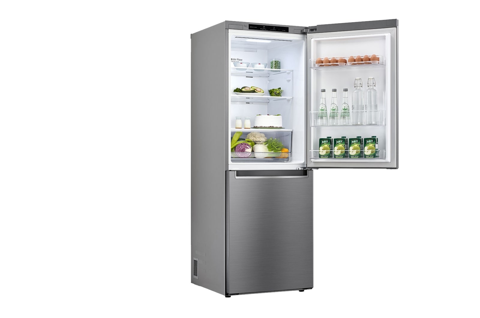 LG 306L Bottom Mount Fridge with Door Cooling in Stainless Finish, GB-335PL