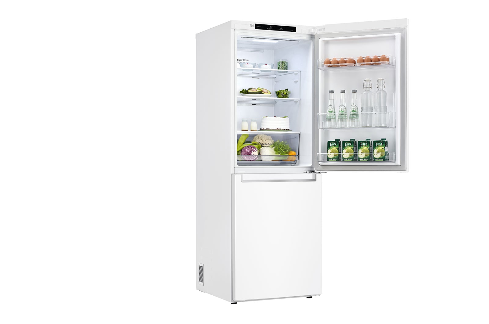 LG 306L Bottom Mount Fridge with Door Cooling in White Finish​, GB-335WL