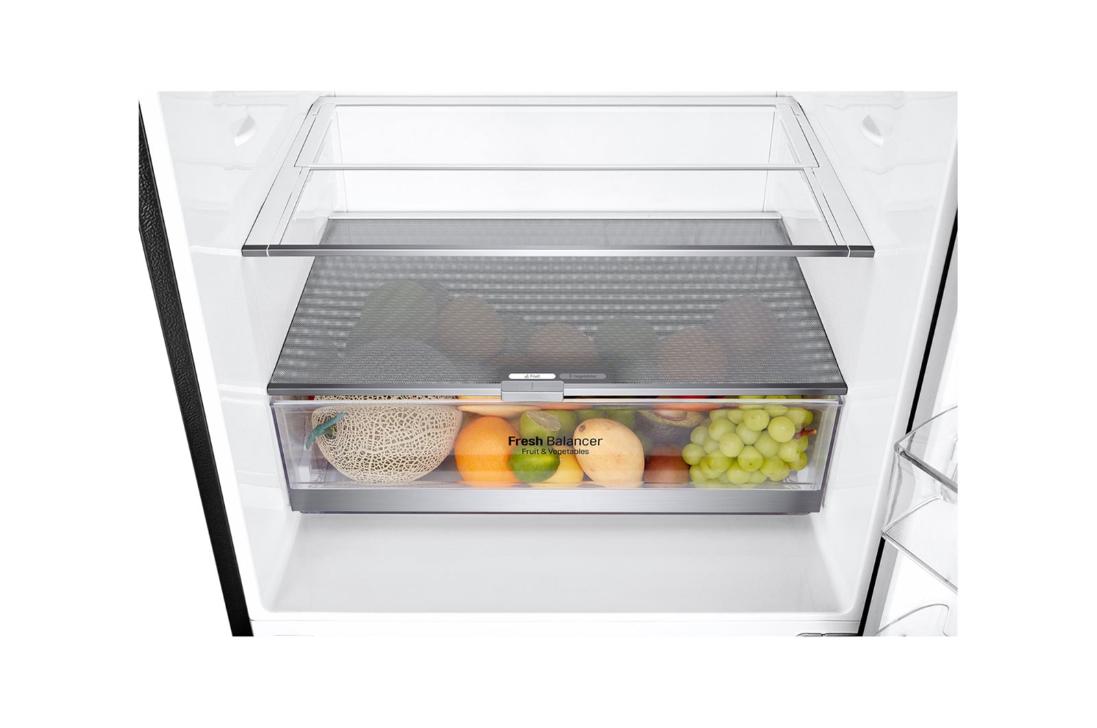 LG 420L Bottom Mount Fridge - Matte Black Finish, GB-455MBL