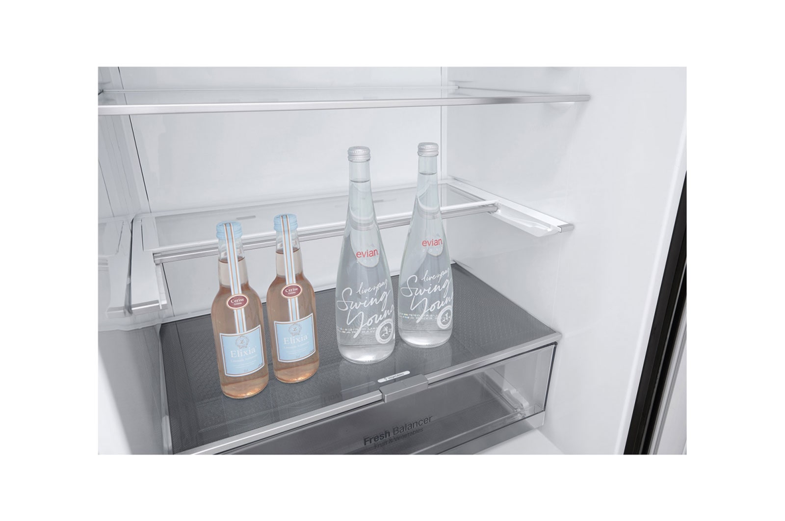 LG 420L Bottom Mount Fridge with Door Cooling in Stainless Finish, GB-455PL