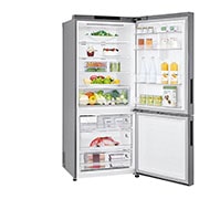 LG 420L Bottom Mount Fridge with Door Cooling in Dark Graphite Finish, GB-455UPLE