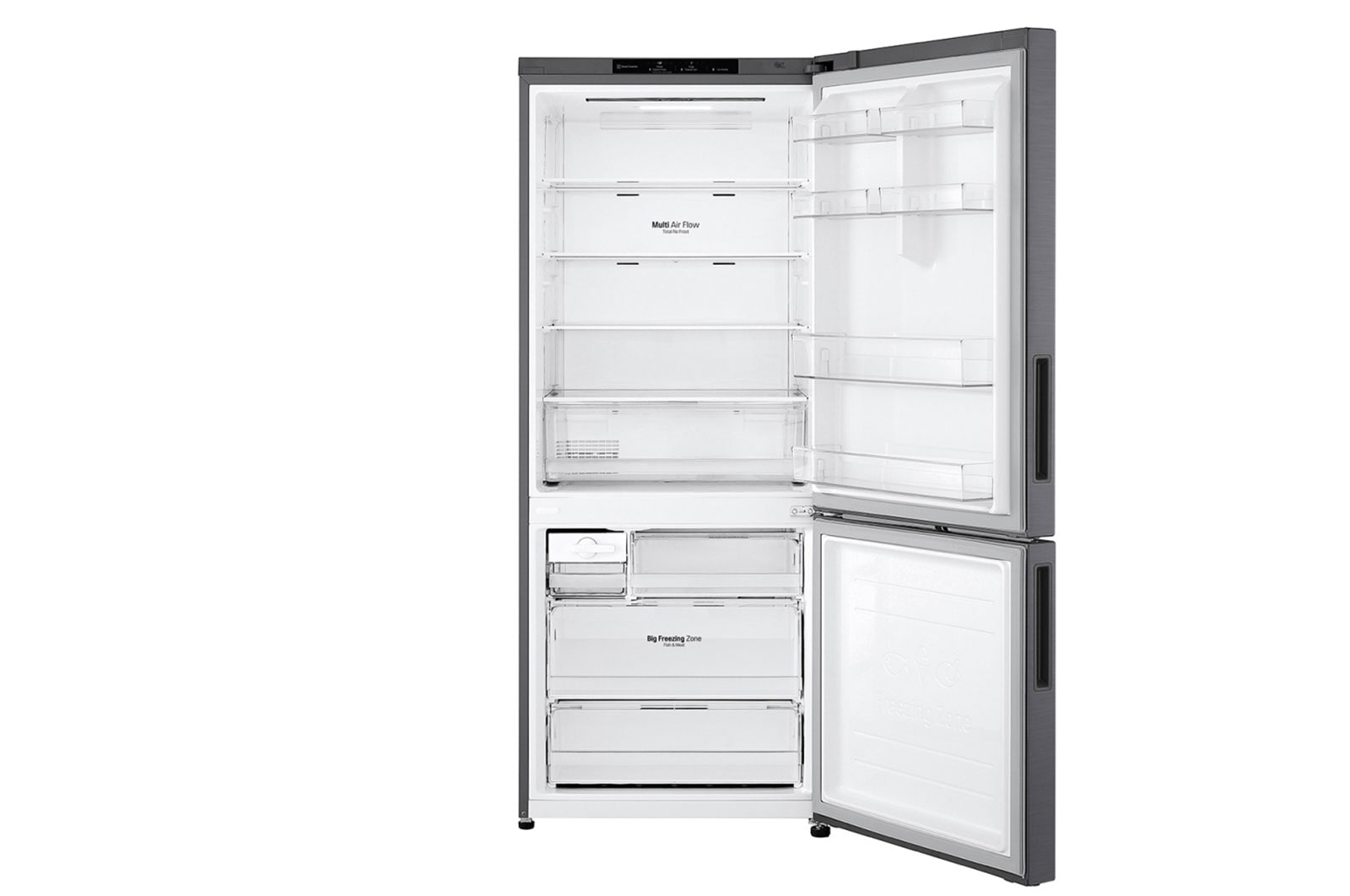 LG 420L Bottom Mount Fridge - Dark Graphite, GB-455UPLE