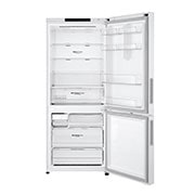 LG 420L Bottom Mount Fridge with Door Cooling in White Finish, GB-455WL